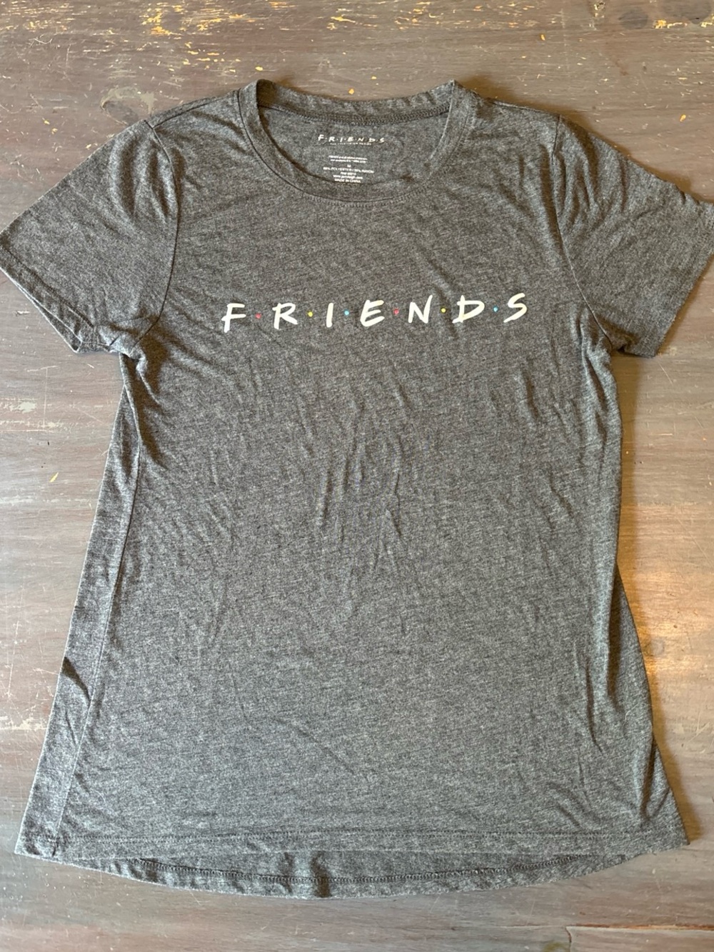 FRIENDS Charcoal Gray Logo Tee